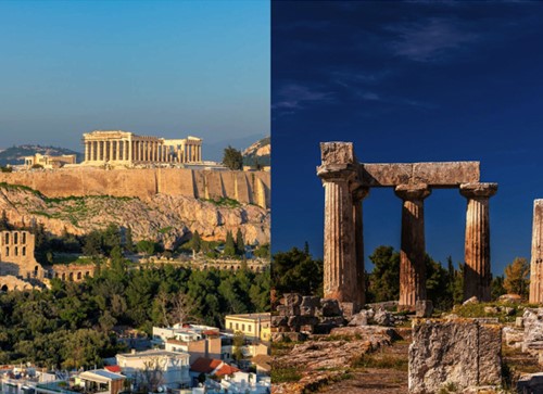 Athens city and Ancient Corinth combo full day private tour