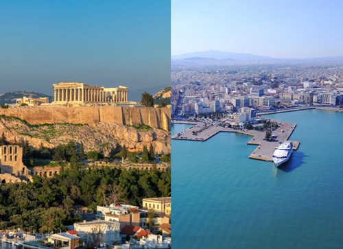 Athens city/hotels to Piraeus port private transfer