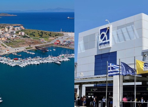 Lavrio port/city to Athens airport private transfer