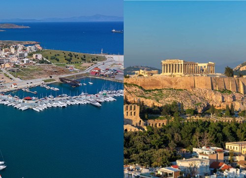 Lavrio port to Athens city/hotels private transfer