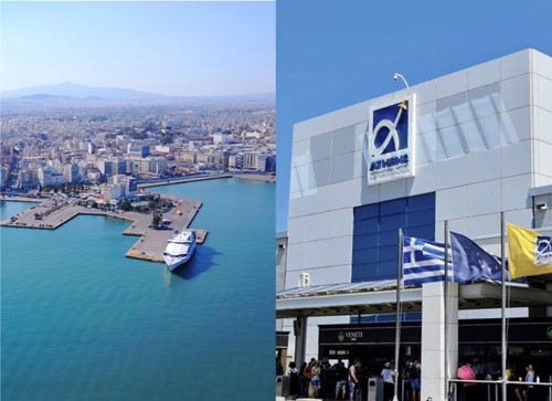 Piraeus port/city to Athens airport private transfer
