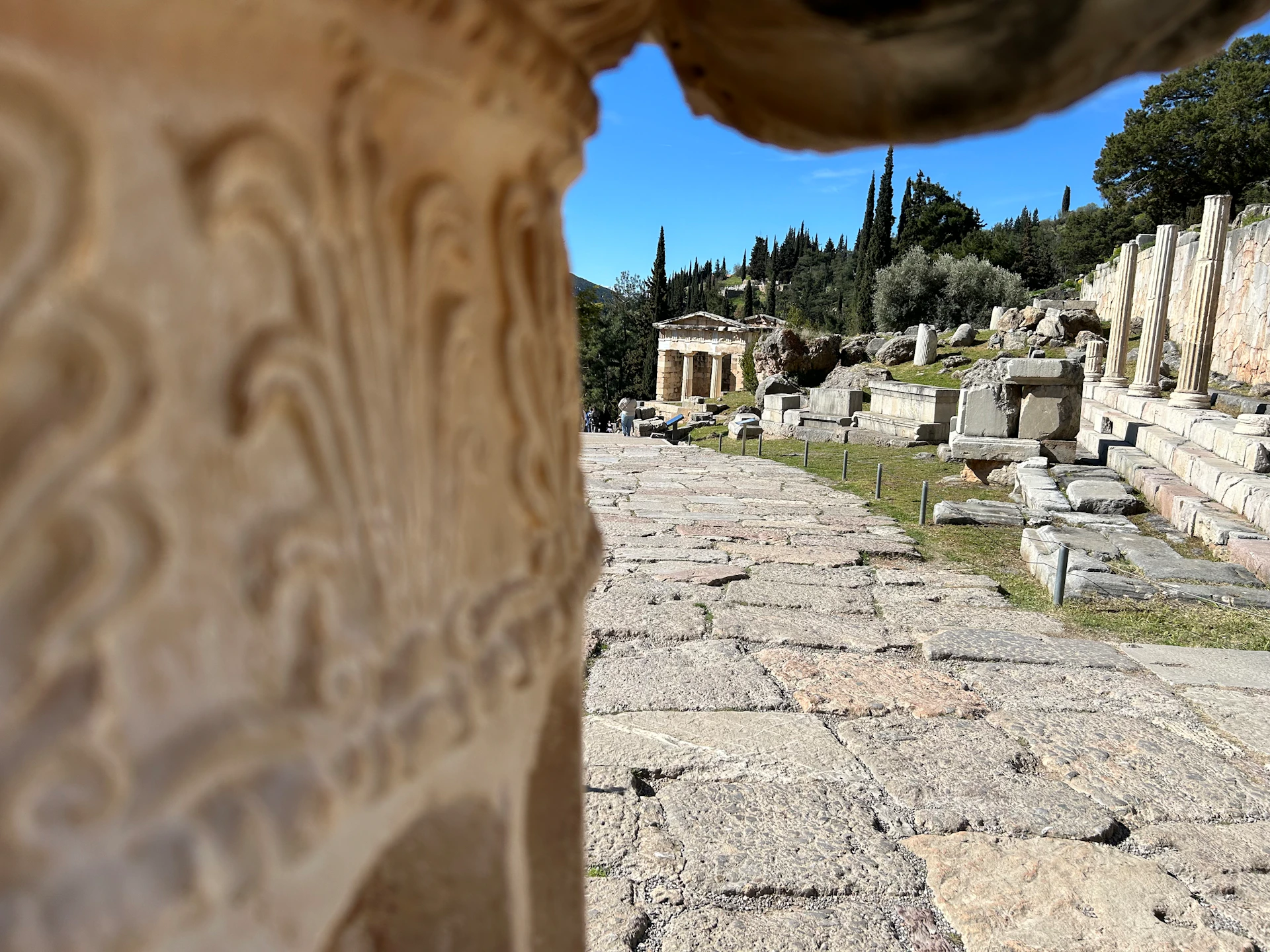 Delphi, 180 km from Athens