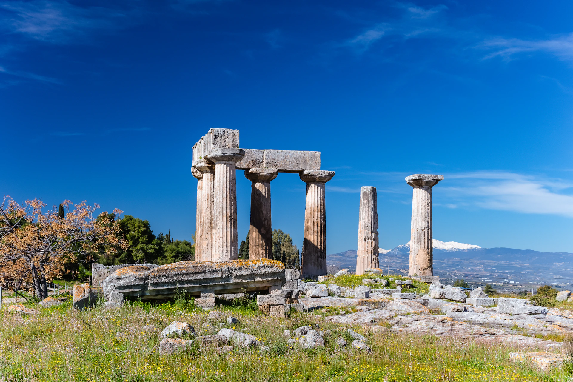 Ancient Corinth, 85 km from Athens