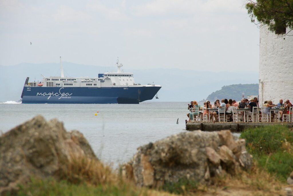 Passenger ferry at sea — illustrative travel photograph