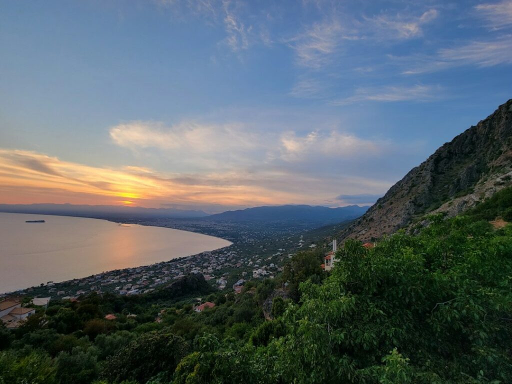 Kalamata destination shoreline, not a TransferHub work photo; illustrative stock photograph, not TransferHub fleet or an actual pickup point